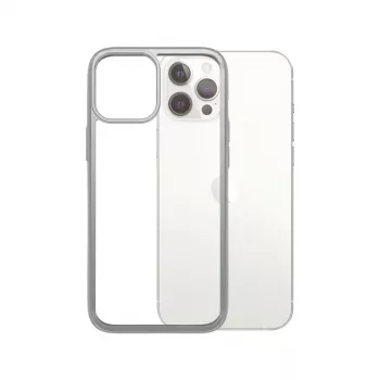 PanzerGlass ® ClearCaseColor™ iPhone 12 Pro Max - Satin Silver Edição Limitada