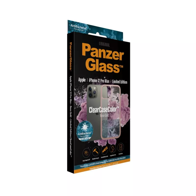 PanzerGlass ® ClearCaseColor™ iPhone 12 Pro Max - Rose Gold Edição Limitada