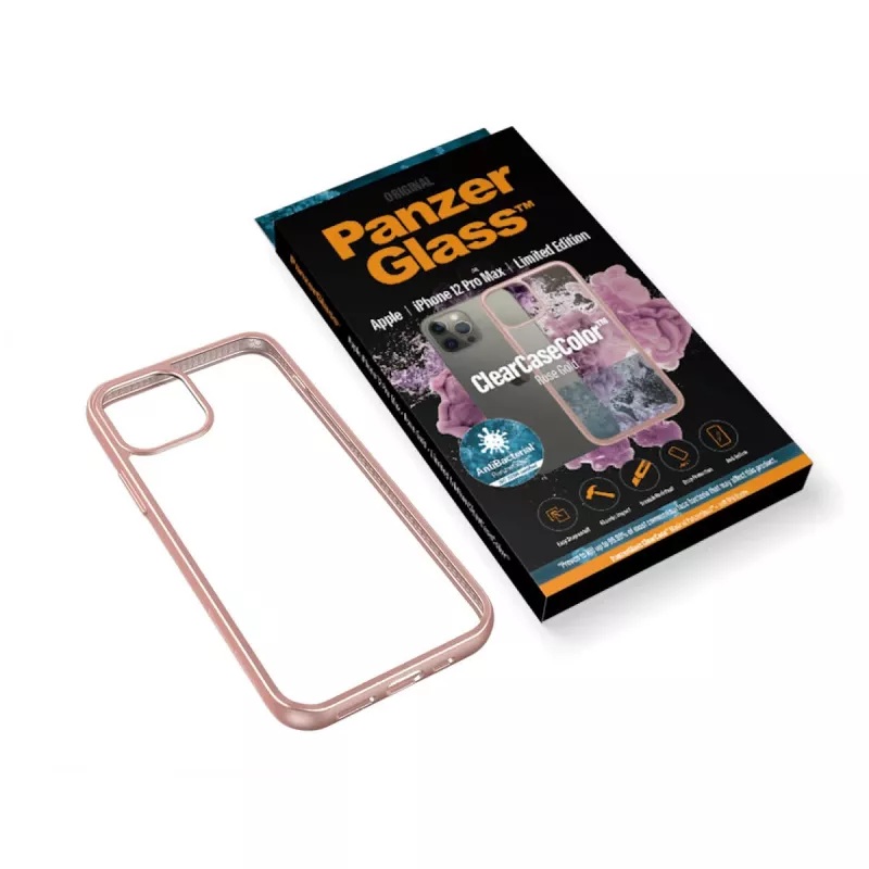 PanzerGlass ® ClearCaseColor™ iPhone 12 Pro Max - Rose Gold Edição Limitada