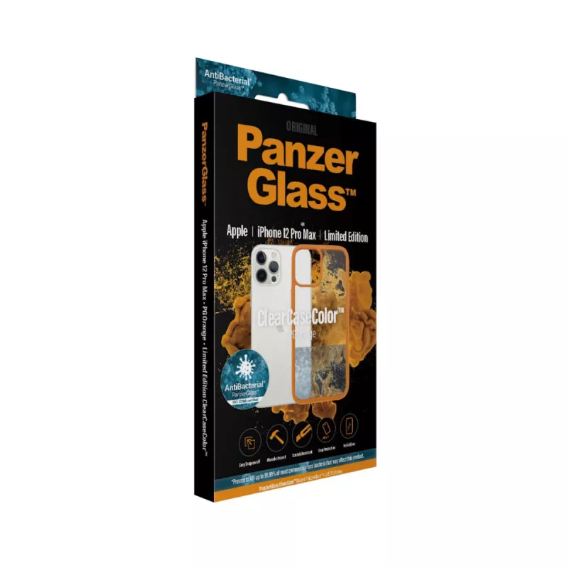 PanzerGlass ® ClearCaseColor™ iPhone 12 Pro Max - ® Orange Edição Limitada