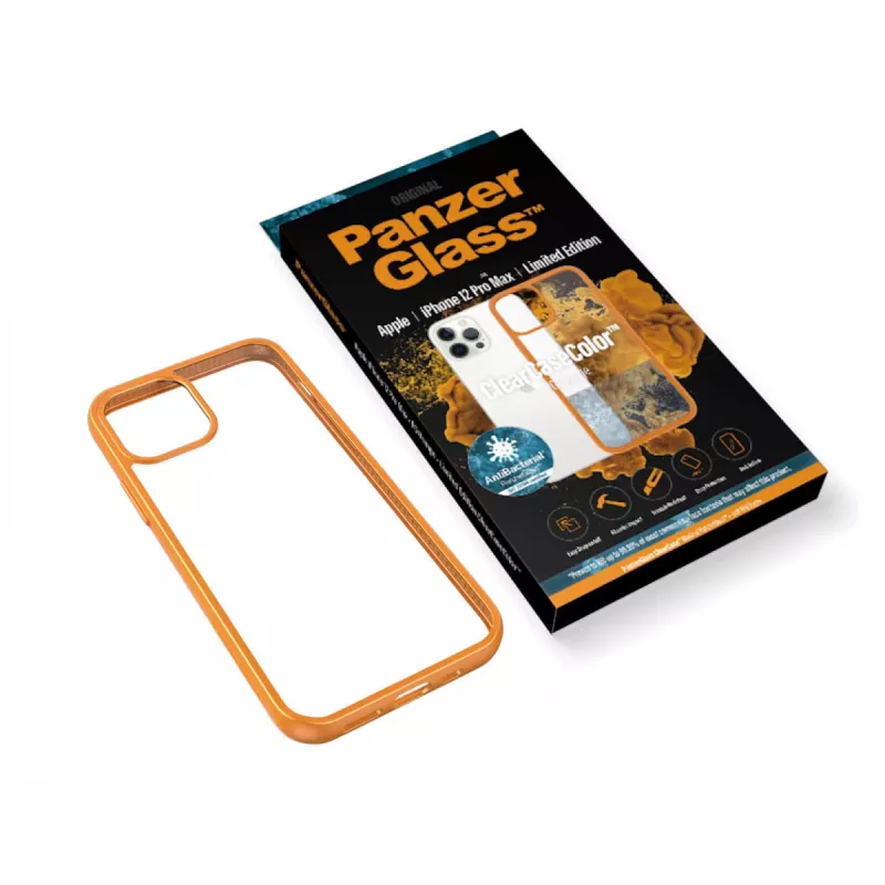PanzerGlass ® ClearCaseColor™ iPhone 12 Pro Max - ® Orange Edição Limitada