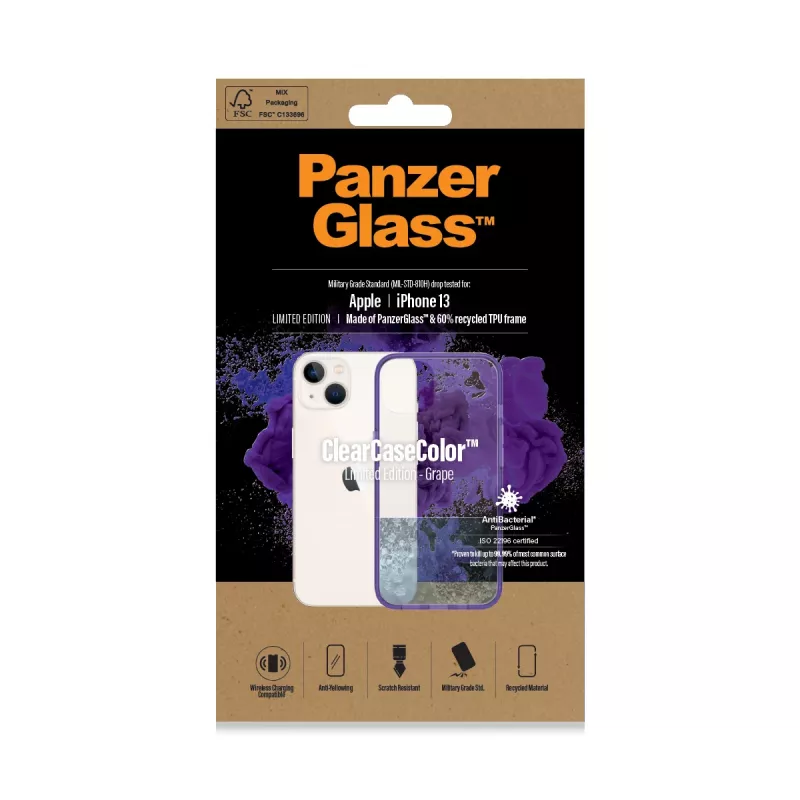 PanzerGlass ® ClearCaseColor™ iPhone 13 - Uva