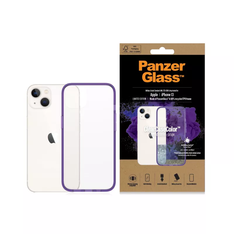 PanzerGlass ® ClearCaseColor™ iPhone 13 - Uva