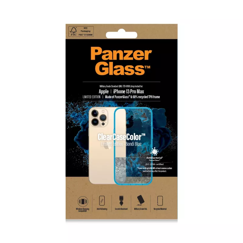 ClearCaseColor™ PanzerGlass Apple iPhone 13 Pro Max Azul Bondie