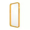 Capa de proteção ClearCaseColor PanzerGlass para iPhone 13 Pro Max 6,7 polegadas – PET e vidro temperado, laranja
