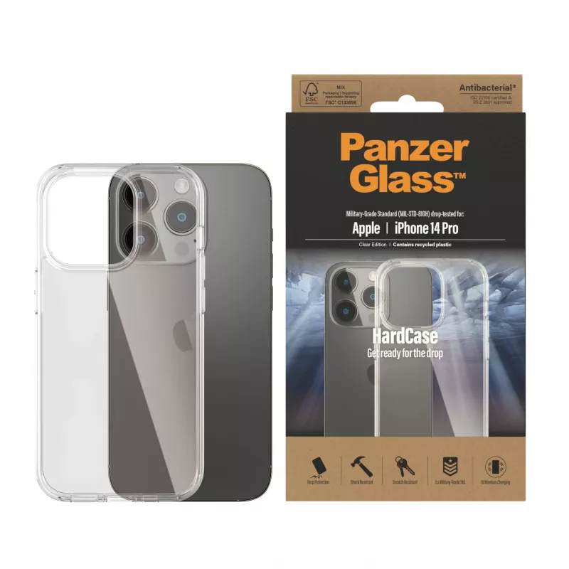 PanzerGlass ® HardCase iPhone 14 Pro | Transparente
