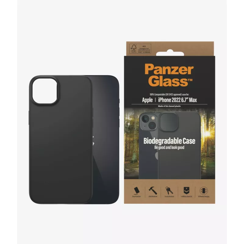 Capa para telemóvel biodegradável PanzerGlass 17 cm (6,7 polegadas)