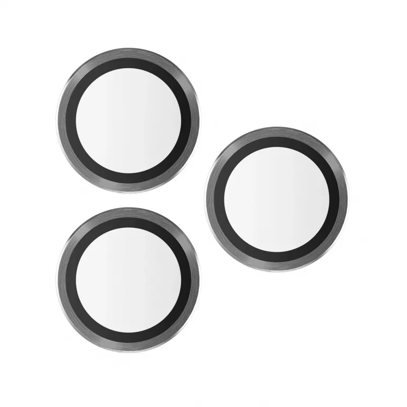 Proteção de lentes da câmara PanzerGlass Hoops para iPhone 13 Pro 13 Pro Max Preto Resistente a riscos