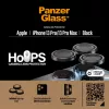 Proteção de lentes da câmara PanzerGlass Hoops para iPhone 13 Pro 13 Pro Max Preto Resistente a riscos
