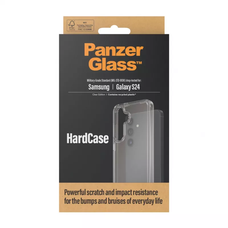 PanzerGlass ® HardCase Transparente Samsung Galaxy S24, Capa, Samsung, Samsung - Galaxy S24, Transparente