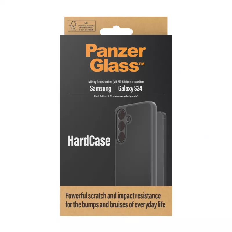PanzerGlass ® HardCase Preto Samsung Galaxy S24, Capa, Samsung, Samsung - Galaxy S24, Preto