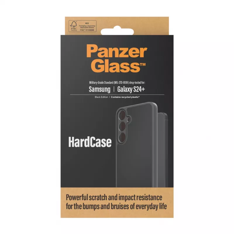 PanzerGlass ® HardCase Preto Samsung Galaxy S24+, Capa, Samsung, Samsung - Galaxy S24 Plus, Preto