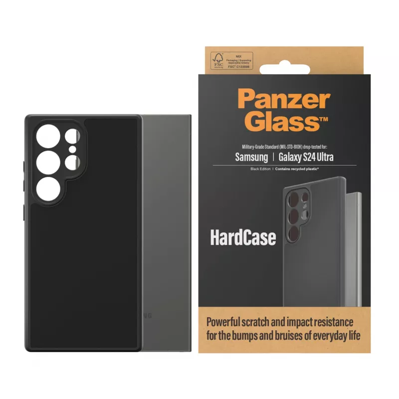 PanzerGlass ® HardCase Preto Samsung Galaxy S24 Ultra, Capa, Samsung, Samsung - Galaxy S24 Ultra, Preto