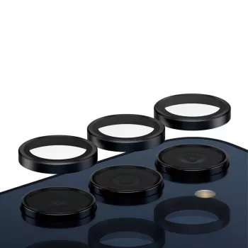 Proteção de lentes da câmara PanzerGlass Hoops para Samsung Galaxy A35 5G, vidro temperado, moldura preta