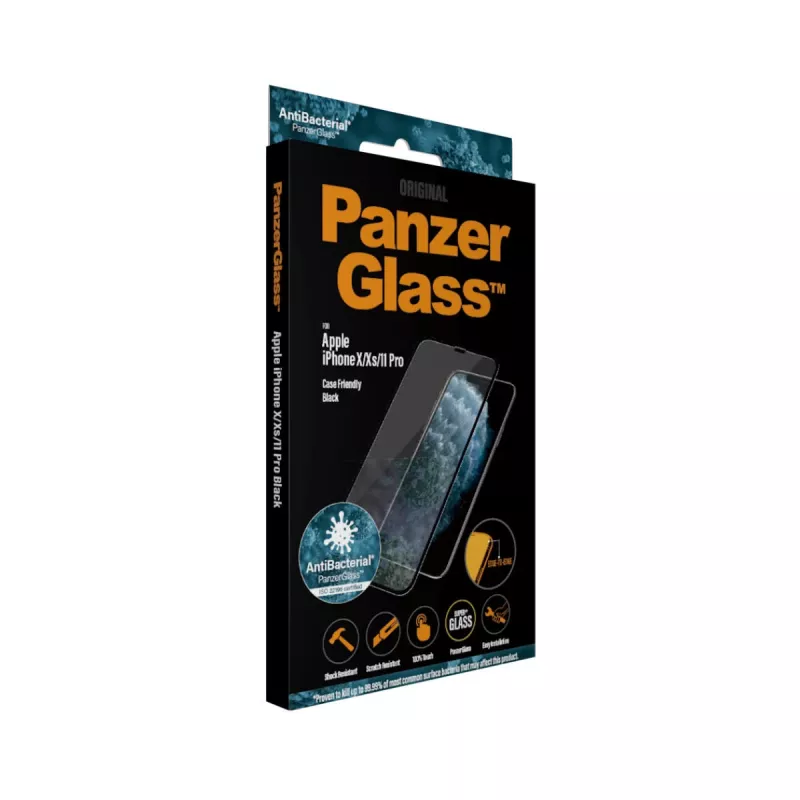 Película de proteção de ecrã PanzerGlass ® iPhone 11 Pro | Xs | X | Edge-to-Edge