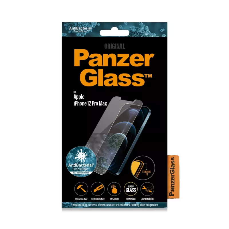 Película de proteção de ecrã PanzerGlass Apple iPhone 12 Pro Max Standard Fit
