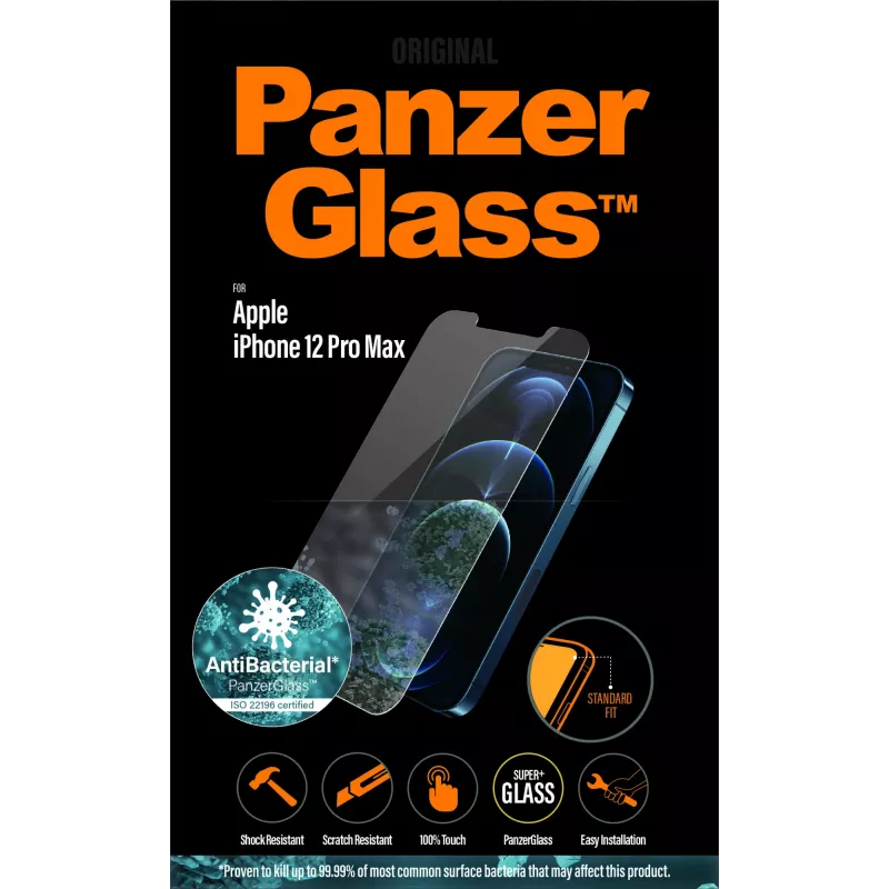 Película de proteção de ecrã PanzerGlass Apple iPhone 12 Pro Max Standard Fit