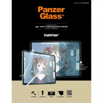 Película de proteção de ecrã PanzerGlass ® GraphicPaper® iPad Pro 11″ (2018, 2020-2022, 2024) | iPad Air 10.9″ (2020, 2022)