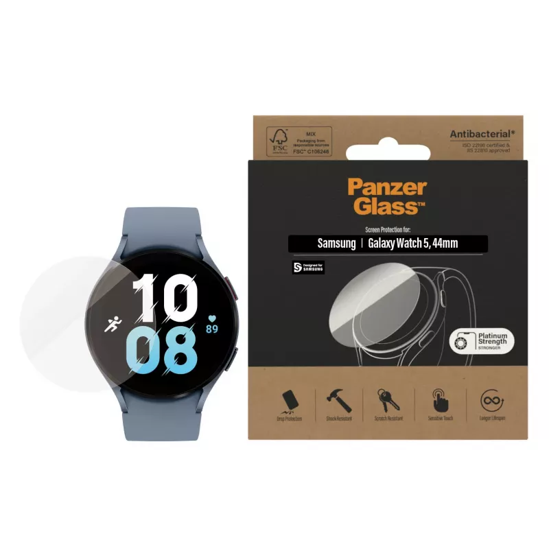 Película protetora de ecrã PanzerGlass® Samsung Galaxy Watch 5 44 mm