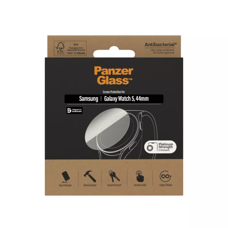 Película protetora de ecrã PanzerGlass® Samsung Galaxy Watch 5 44 mm