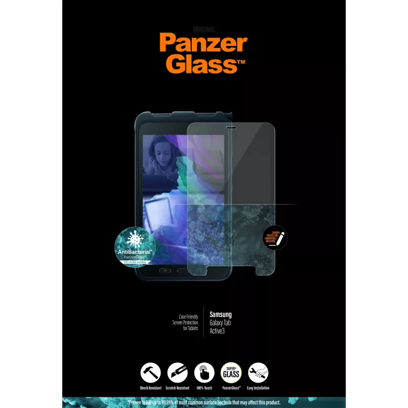 Vidro protetor de ecrã PanzerGlass para Samsung Galaxy Tab Active 3
