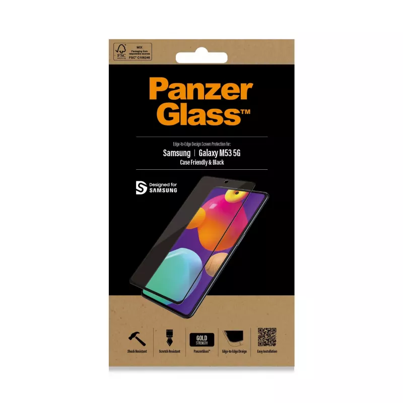 Proteção de ecrã PanzerGlass® Samsung Galaxy M53 5G | M54 5G | Ultra-Wide Fit