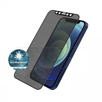 Película protetora de ecrã de privacidade PanzerGlass® iPhone 12 Mini | Edge-to-Edge