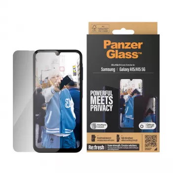 Proteção de privacidade PanzerGlass® para Samsung Galaxy A15 | A15 5G | Ultra-Wide Fit com EasyAligner
