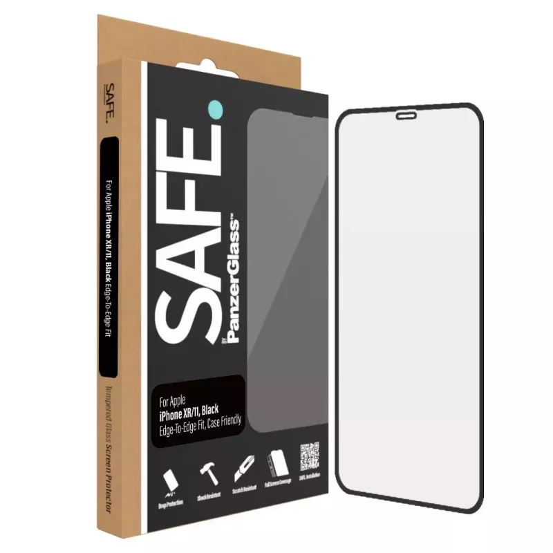 Película protetora de ecrã PanzerGlass SAFE. by ® Apple iPhone 11 XR Edge-to-Edge resistente a riscos e impactos