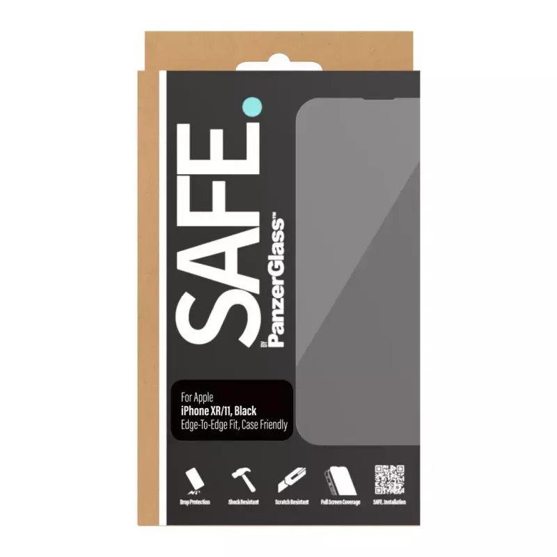 Película protetora de ecrã PanzerGlass SAFE. by ® Apple iPhone 11 XR Edge-to-Edge resistente a riscos e impactos