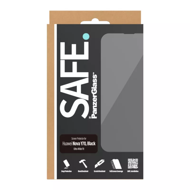 Película protetora de ecrã PanzerGlass SAFE. by ® Huawei Nova Y70 | Y70 Plus | Y71