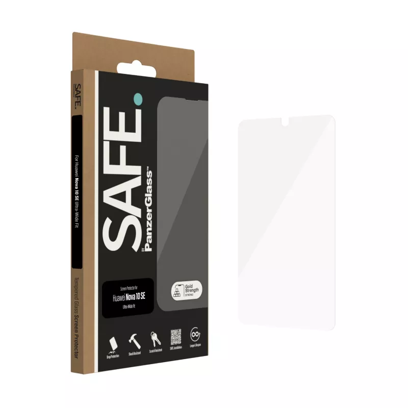 Proteção de ecrã PanzerGlass SAFE. by ® Huawei Nova 10 SE | Ultra-Wide Fit