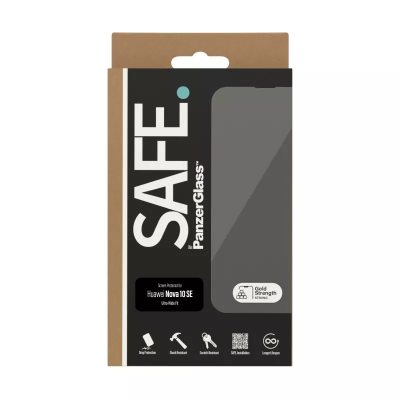 Proteção de ecrã PanzerGlass SAFE. by ® Huawei Nova 10 SE | Ultra-Wide Fit