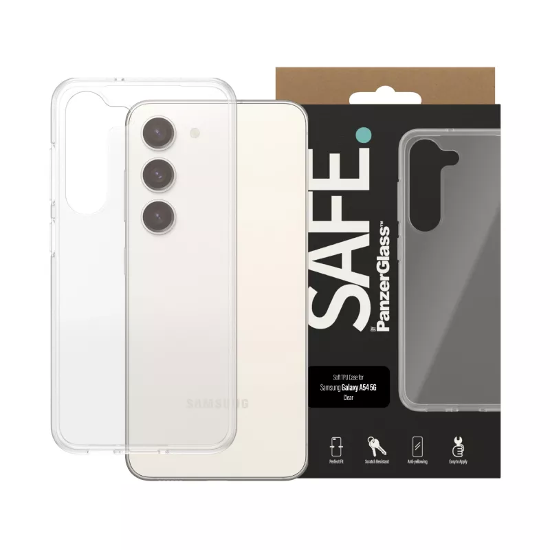 Capa TPU PanzerGlass SAFE. by ® Samsung Galaxy S23 | transparente