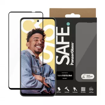 Película protetora de ecrã PanzerGlass SAFE. by ® Realme 11 5G | C55 | Ultra-Wide Fit