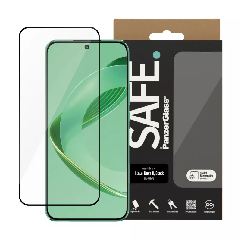 Proteção de ecrã PanzerGlass SAFE. by ® HUAWEI Nova 11 | Ultra-Wide Fit