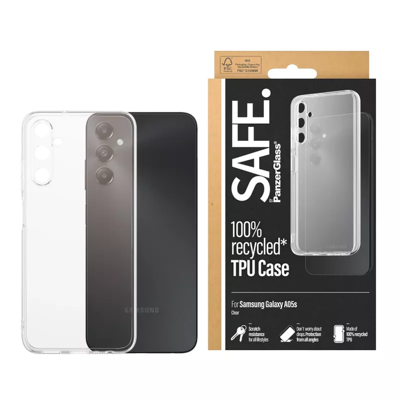Capa TPU PanzerGlass SAFE. by ® Transparente Samsung Galaxy A05s
