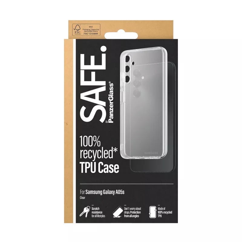 Capa TPU PanzerGlass SAFE. by ® Transparente Samsung Galaxy A05s