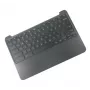 Base do chassis do portátil com teclado nórdico HP 917442-DH1 para HP Chromebook 11 G5, preto