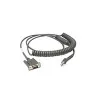 Cabo serial Zebra CBA-R46-C09ZBR preto 2,8 m RS232 DB9