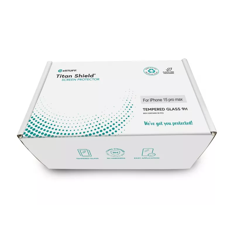 eSTUFF ES501416-50BULK Película de proteção de ecrã/traseira para telemóvel película de proteção de ecrã transparente Apple 1 unid.