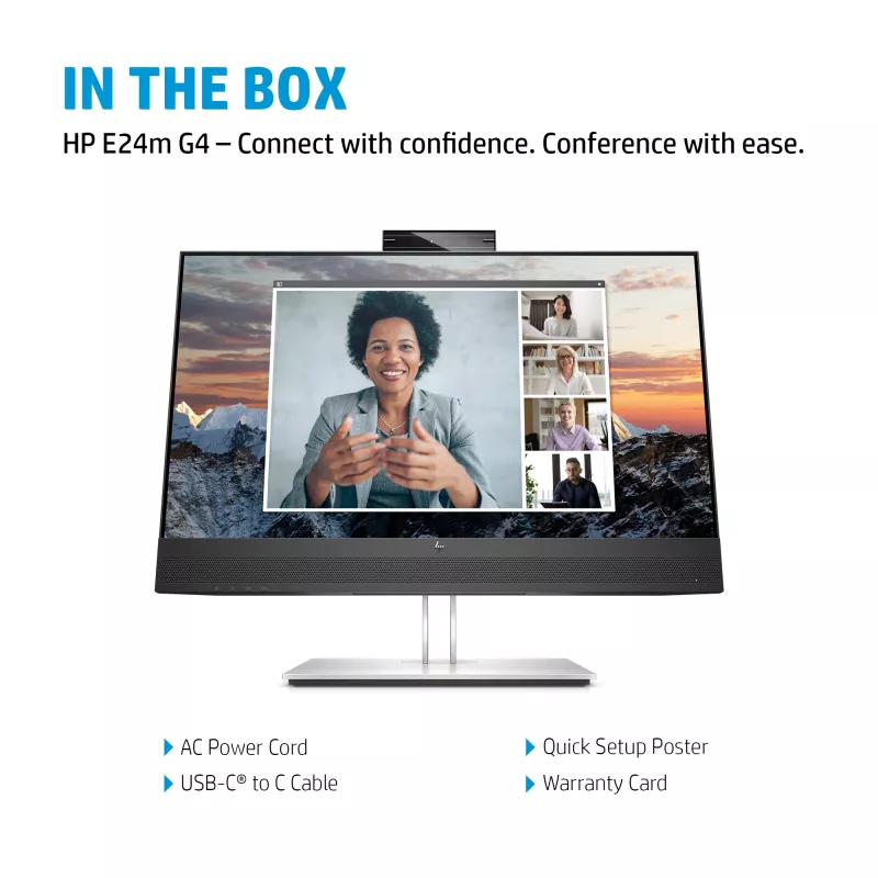 HP E24m G4 Monitor de conferência FHD USB-C monitor de computador 60,5 cm (23,8