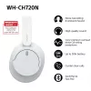 Headset Sony WH-CH720 com fio e sem fio arco de cabeça chamadas/música USB Type-C Bluetooth branco