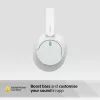 Headset Sony WH-CH720 com fio e sem fio arco de cabeça chamadas/música USB Type-C Bluetooth branco