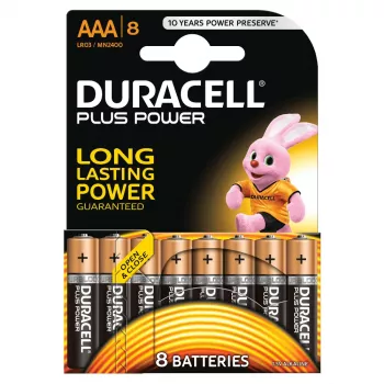 Duracell MN2400B8 Pilha doméstica descartável AAA alcalina