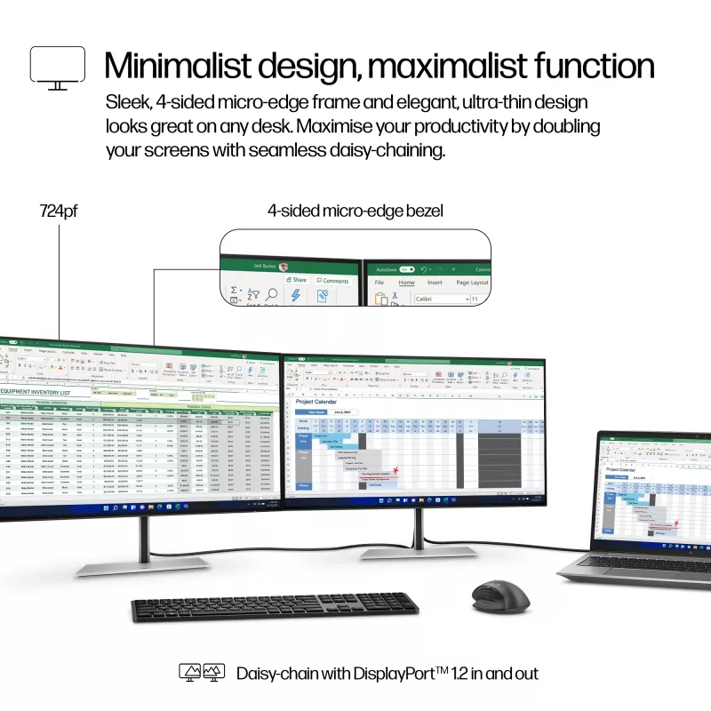 Monitor HP Series 7 Pro 23,8 polegadas FHD LCD 1920x1080
