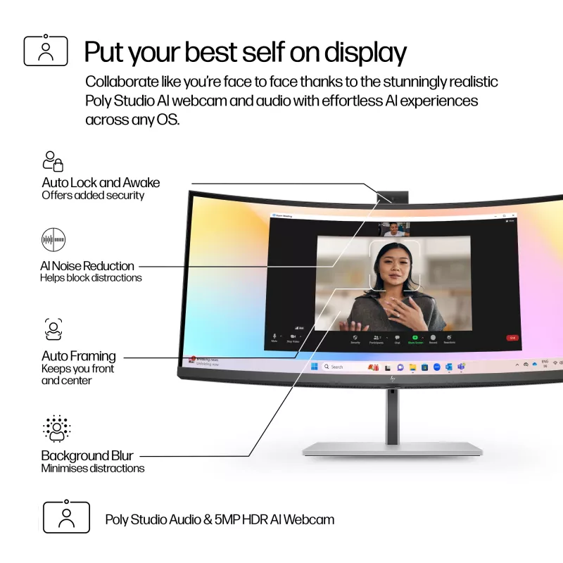 Monitor de conferência HP Series 7 Pro 34