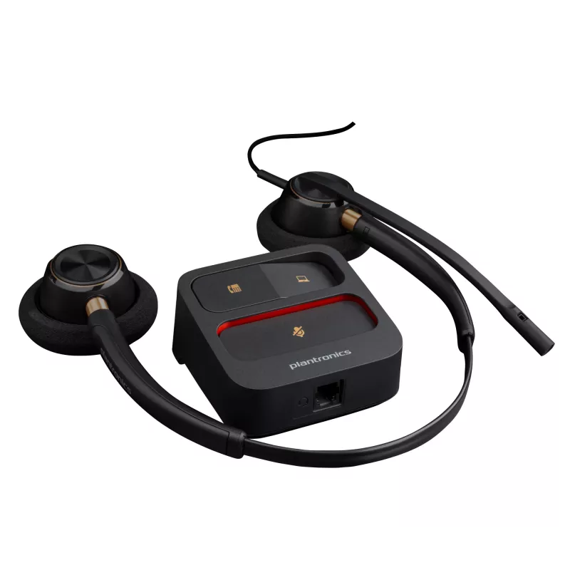 Headset HP Poly EncorePro 520 bináurico + Quick Disconnect