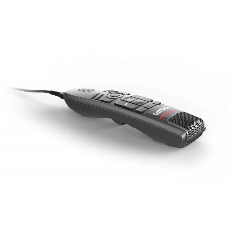 Microfone Philips SpeechMike Premium Touch preto unidirecional USB com fio -37 dB