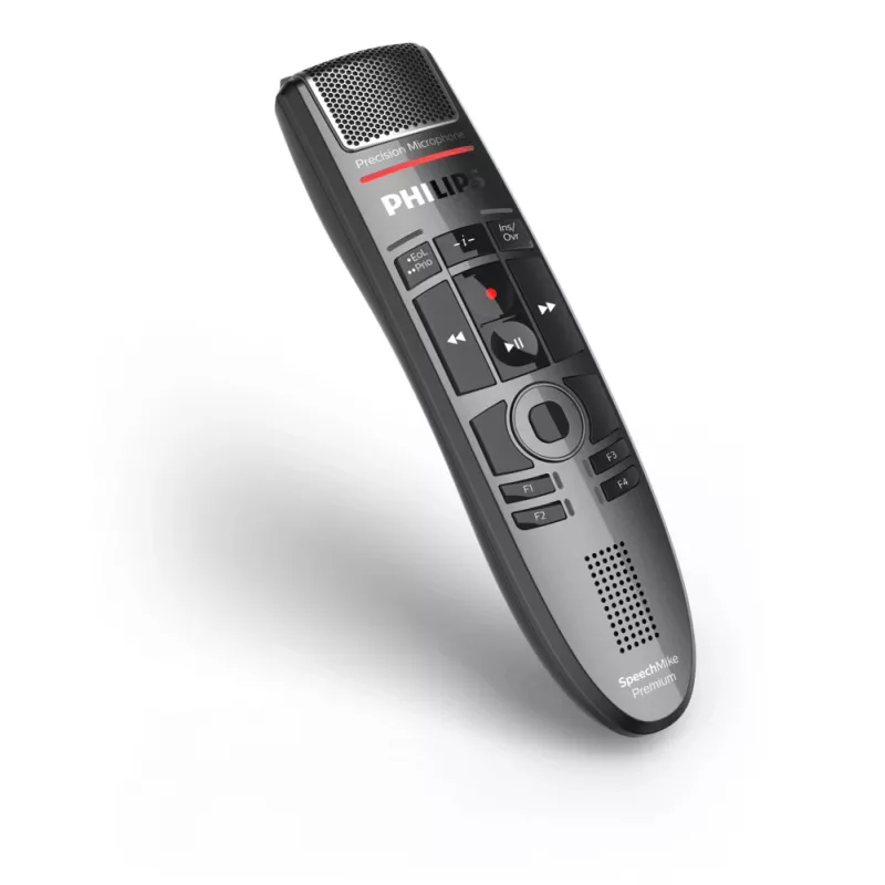 Microfone Philips SpeechMike Premium Touch preto unidirecional USB com fio -37 dB
